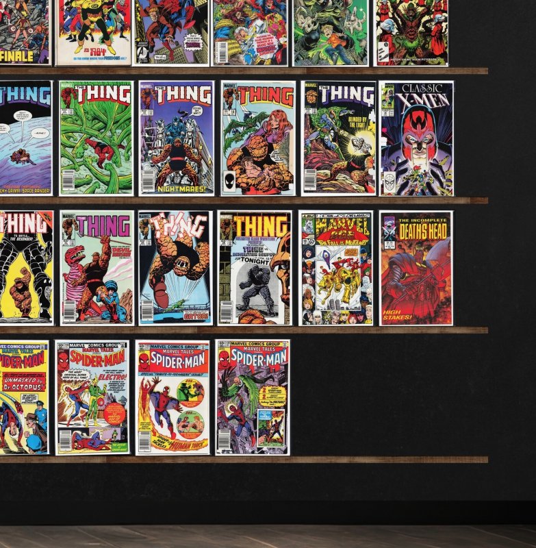 Huge Lot 150+ Comics with The Thing, Marvel Tales, Millennium, Thor & More!