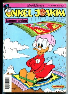 Onkel Joakim #3 1989-Disney-Danish-Uncle Scrooge-Carl Barks-Mickey Mouse-VG