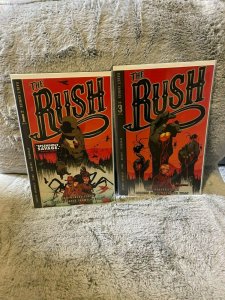 Lot of 2 Books The Rush #1 & 3 Vault Comics 2021  