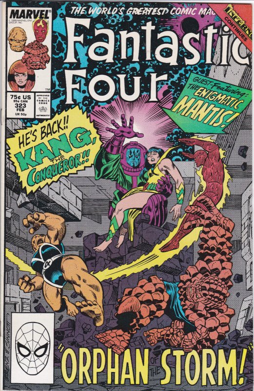 Fantastic Four #323, Vol. 1 (1961-2018) Marvel Comics,Direct, Kang the Conqueror 