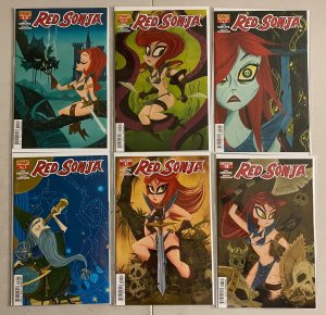 Red Sonja cartoon variant covers lot #2-18 Dynamite (8.0 VF) 14 diff (2013-'15)