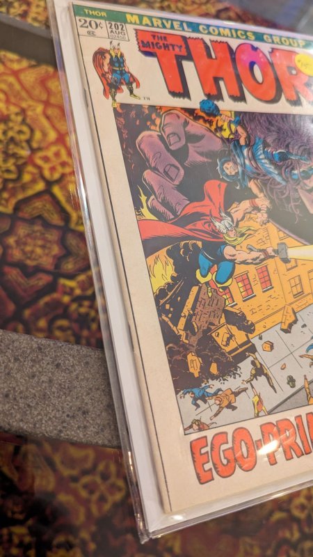 Thor #202 (1972) 1st appearance of Ego-Prime