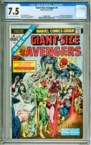 Giant-Size Avengers #4 (1975) CGC 7.5!