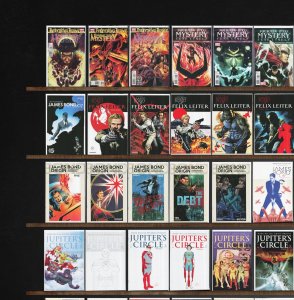 Huge Lot 150+ Comics with Jupiter'S Circle, James Bond, James Bond 007 &...