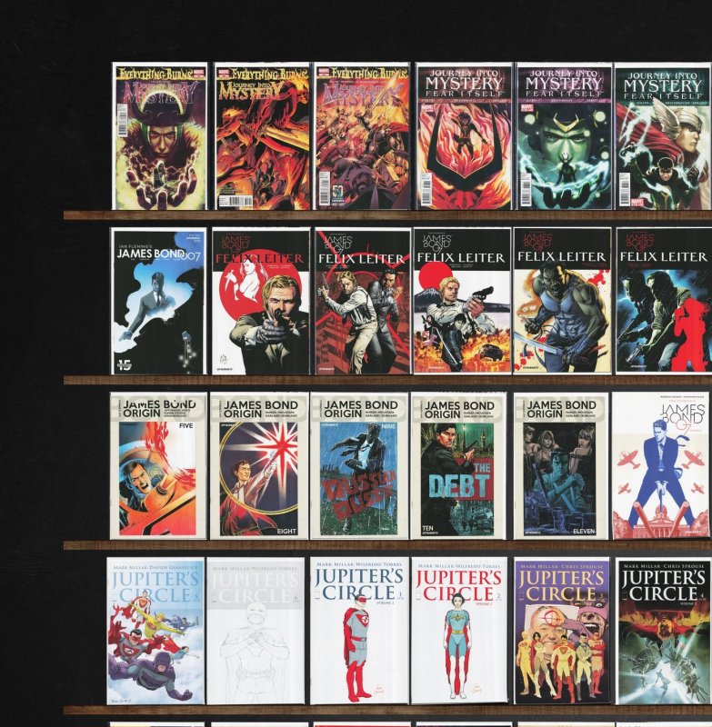 Huge Lot 150+ Comics with Jupiter'S Circle, James Bond, James Bond 007 &...