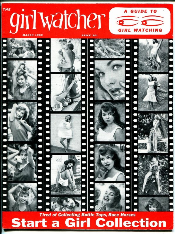 Girl Watcher 3/1959-1st issue-Mamie Van Doren-cheesecake-June Wilkinson-VF