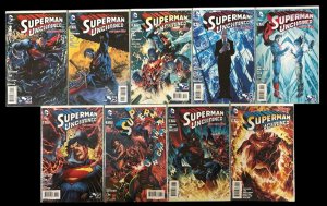 Superman Unchained #1-9 Run Lot Scott Snyder DC Comics 2013