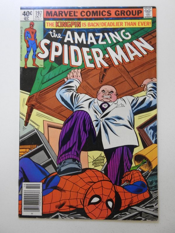 The Amazing Spider-Man #197 (1979) vs The Kingpin! Sharp VG+ Condition!