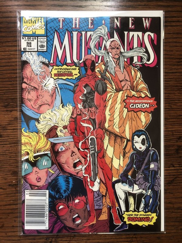 The New Mutants 98 1991 NEWSSTAND 1st Appearance DEADPOOL HIGH GRADE Primo!!!