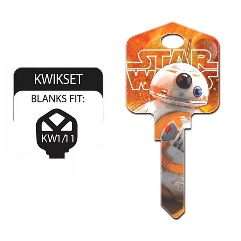 Star Wars Key Blanks Kwikset-KW, BB-8 & Droids