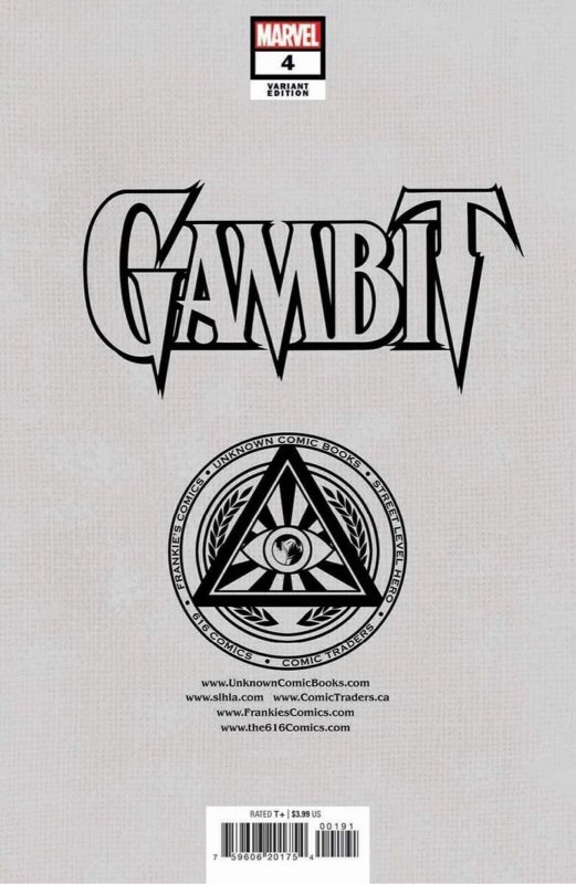 ?~HOT~MARVEL~GAMBIT #4~?~UNKNOWN/616~TONY DANIEL VIRGIN VARIANT~?~HOT~?