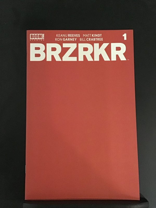 BRZRKR #1 cvr F Red Blank 1:10 ratio