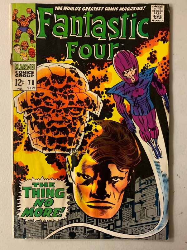 Fantastic Four #78 The Wizard 3.5 (1968)