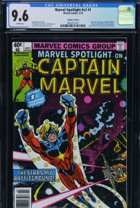 MARVEL SPOTLIGHT V2 #1 - Variant - CGC-9.6, WP - Captain Marvel