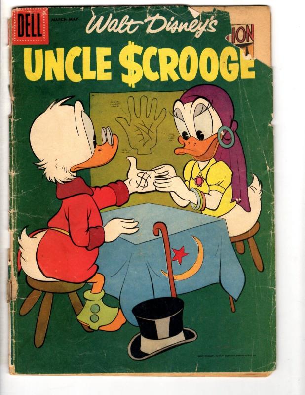 Uncle Scrooge # 17 GD Dell Silver Age Comic Book 1957 Walt Disney JL14