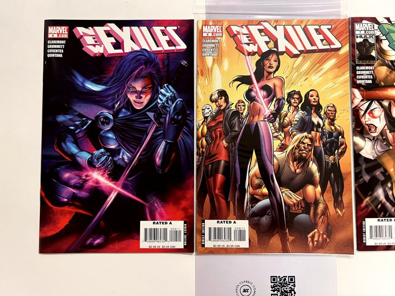 3 New Exiles Marvel Comic Books # 7 8 9 Avengers Defenders Hulk Thor 15 JS19