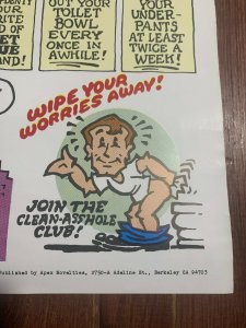 1995 Reprint TOMMY TOILET SEZ by R Crumb 15.25x22 Poster FN+ 6.5 Apex Novelty 