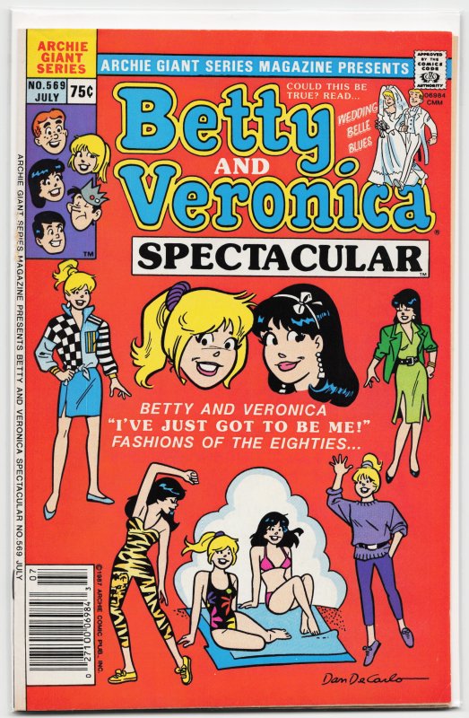 Archie Giant Series Magazine #569 (1987) Betty and Veronica