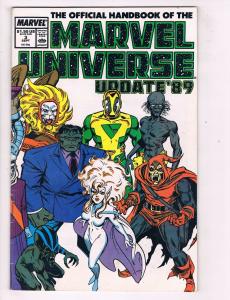 Official Handbook Marvel Universe Update '89 #3 Marvel Comic Book HH4 AD38