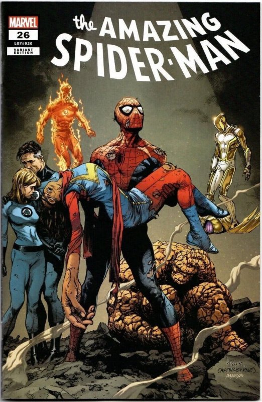 Amazing Spider-Man 26 Spoiler Cover - Death of a character  - KEY - NM