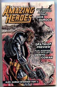 AMAZING HEROES #186 1990 - comics  - Deathlok Preview - Neil Gaiman