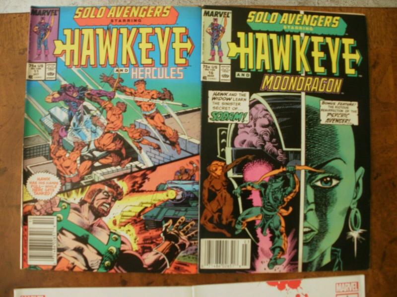 6 MARVEL Comic: HAWKEYE #3 #9 Hellcat #11 Hercules #16 Moondragon #2 #5