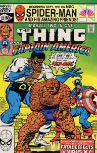 Marvel Two-In-One #82 VF ; Marvel | the Thing Captain America