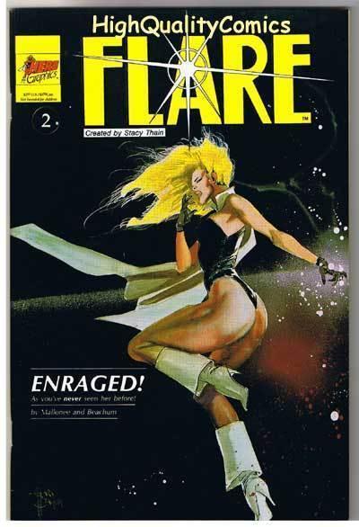 FLARE #2, VF/NM, Mark Beachum, Good Girl,  Indy, 1990, more indies in store