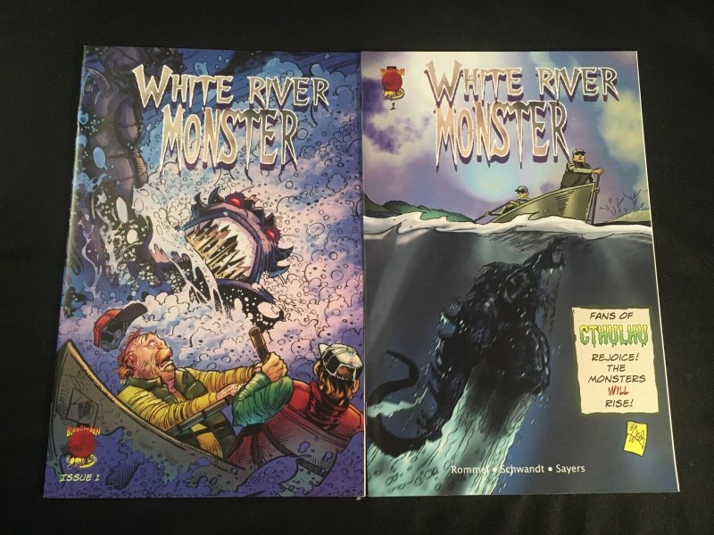 WHITE RIVER MONSTER #1 Two Cover Versions, VFNM Condition