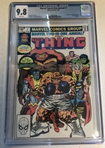 Marvel Two-In-One Annual The Thing (1982)# 7( CGC 9.8) | 1st App Of The Champion