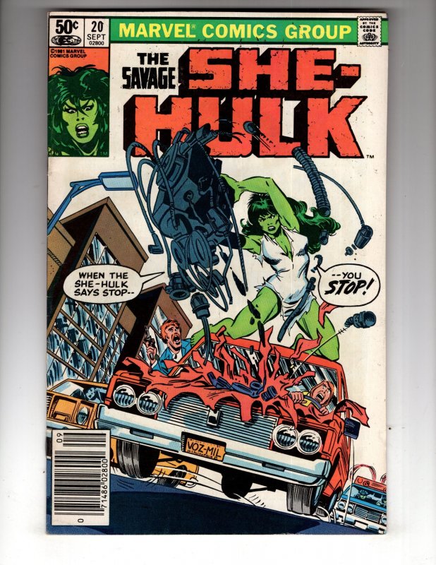 The Savage She-Hulk #20 (1981) FN Marvel Bronze Age / ID#04
