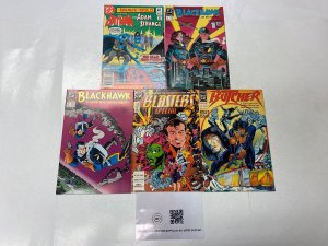 5 DC comic books Brave Bold #190 Blackhawk #1 2 Blasters Special Butcher 65 KM25