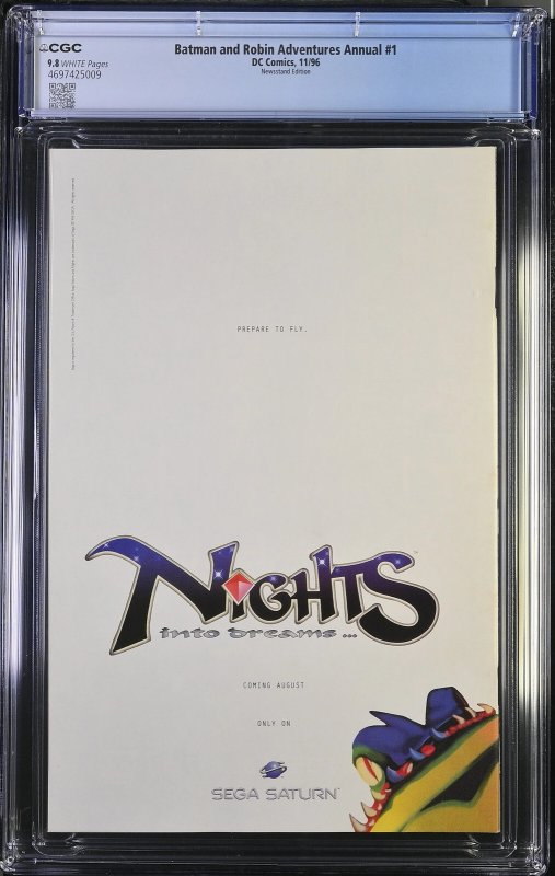 BATMAN AND ROBIN ADVENTURES ANNUAL #1 CGC 9.8 NM/M NEWSSTAND EDITION