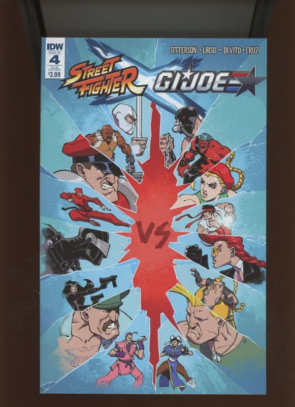 (2016) Street Fighter X G.I. Joe #4: VARIANT! SUBSCRIPTION COVER! (9.0/9.2)