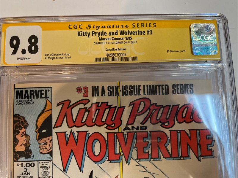 Kitty Pryde And Wolverine (1985)  #5 (9.8 CGC SS) Signed Al Milgrom | CPV | C=1