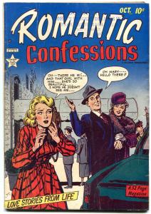 Romantic Confessions #1 1949- golden Age romance comic- lingerie VG+