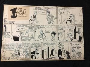 Joe Jinks Original Sunday Comic Strip Art- 3/15/53 - Formhals art