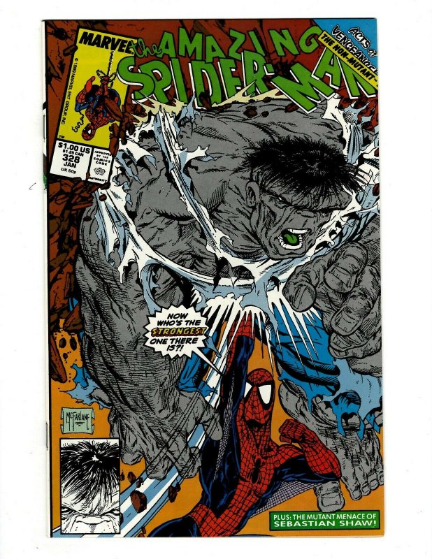 The Amazing Spider-Man # 328 NM Marvel Comic Book Aunt May Gwen Venom OF2