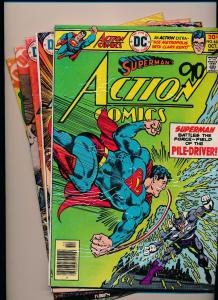 Lot of 5-DC Action Comics #464/466/467/468/469 SUPERMAN VG/FINE (SRU158)