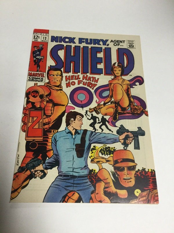 Nick Fury Agent Of Shield 12 Fn+ Fine+ 6.5 Marvel Comics Silver Age