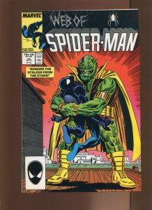 Web of Spiderman #25 - Al Milgrom Cover Art. (9.0/9.2) 1987