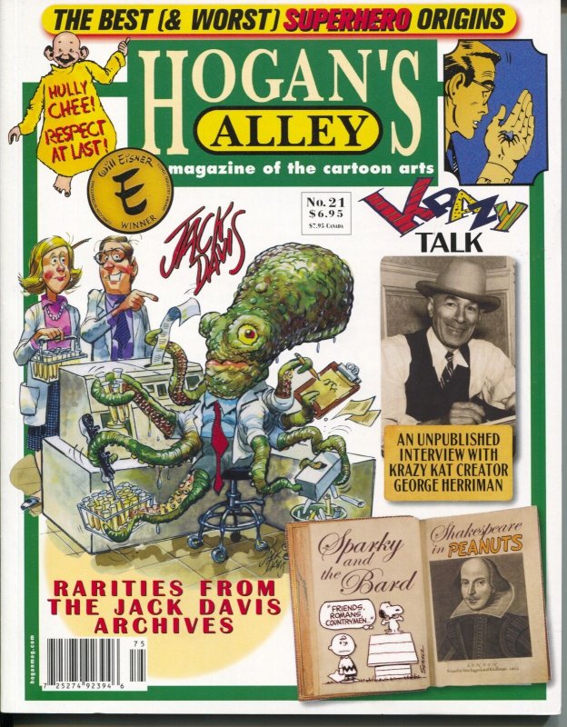 Hogan's Alley #21 2017-Geroge Herriman-Jack Davis-Peanuts-VF