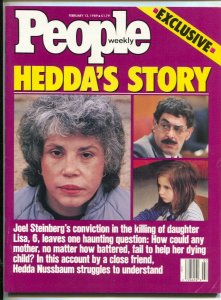 People Weekly 2/13/1989-Time-Hedda Nussbaum-Joel Steinberg-Lisa Steinberg mur...