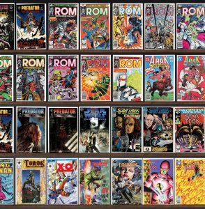 Huge Lot 140+ Comics with Rom, Warlord, Turok, Dinosaur Hunter & More!