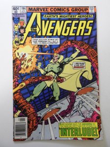 Avengers #194 VG+ Condition