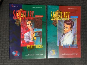 1995 SANCTUARY PART THREE #2 & 3 VG/FN Viz Comics LOT of 2
