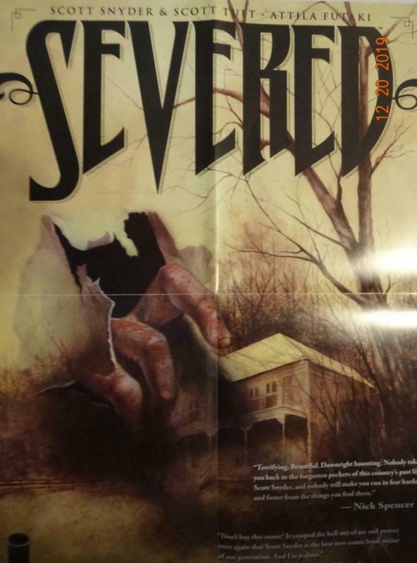 SEVERED Promo Poster, 18 x 24, 2011, IMAGE  Unused more in our store 386