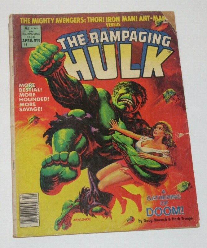 Rampaging Hulk #8 Magazine 1978 Marvel GD