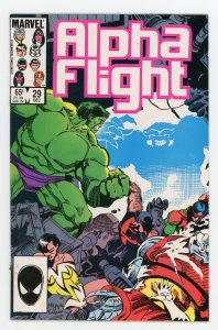 Alpha Flight #29 (1983 v1) Mike Mignola Hulk FN+