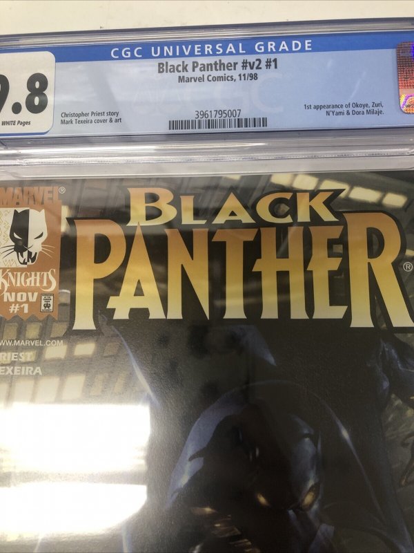 Black Panther (1998) V# 2 # 1 (CGC 9.8) Christopher Priest • Mark Texeira Art